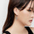Sterling silver ethno hoop earrings by Gexist®