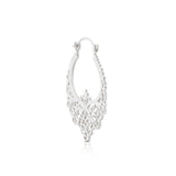 Sterling silver ethno hoop earrings by Gexist®