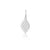 Sterling silver flower of life diamond shaped pendant earrings by Gexist®