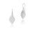 Sterling silver flower of life diamond shaped pendant earrings by Gexist®