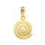 Sterling silver gold plating stud pendant with beautiful spiral by Gexist®