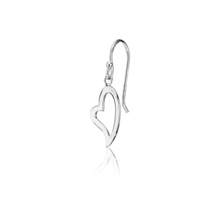 Sterling silver heart shaped earrings by Gexist®