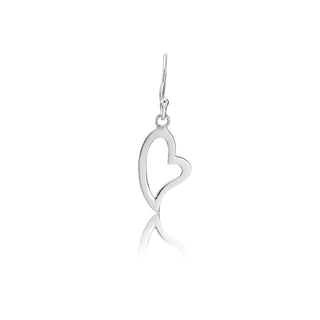 Sterling silver heart shaped earrings by Gexist®