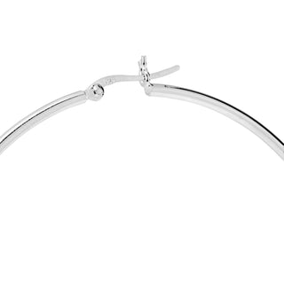 Sterling silver hoop earrings 60mm by Gexist®
