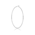 Sterling silver hoop earrings 60mm by Gexist®