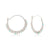 Sterling silver hoop earrings with Amazonite beads by Gexist®