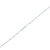Sterling silver necklace with faceted tanzanite beads by Gexist®