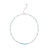 Sterling silver necklace with faceted tanzanite beads by Gexist®