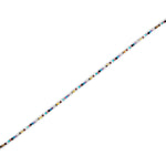Sterling silver necklace with multicoloured faceted beads by Gexist®
