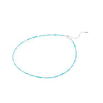 Sterling silver necklace with sterling silver beads and faceted amazonite beads by Gexist®