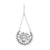 Sterling silver pendant earrings in oriental style with a touch of oxidation by Gexist®