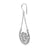 Sterling silver pendant earrings in oriental style with a touch of oxidation by Gexist®