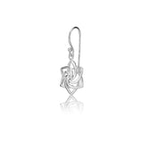 Sterling silver pendant earrings with a beautiful Celtic star design by Gexist®