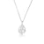 Sterling silver pendant in the shape of a drop with a multitude of flowers by Gexist®