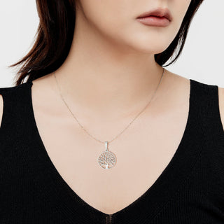 Sterling silver pendant in the shape of a tree of life by Gexist®