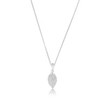 Sterling silver pendant with leaf motif by Gexist®