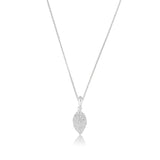 Sterling silver pendant with leaf motif by Gexist®