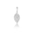Sterling silver pendant with leaf motif by Gexist®