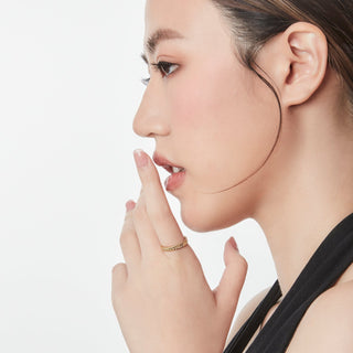 Sterling silver ring and yellow gold plating ethno style by Gexist®