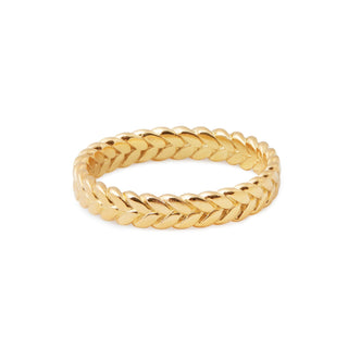 Sterling silver ring and yellow gold plating ethno style by Gexist®