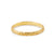 Sterling silver ring and yellow gold plating ethno style with small engravings by Gexist®