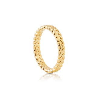 Sterling silver ring and yellow gold plating ethno style by Gexist®