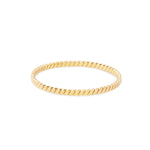 Sterling silver ring and yellow gold plating with shiny twist by Gexist®