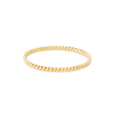 Sterling silver ring and yellow gold plating with shiny twist by Gexist®