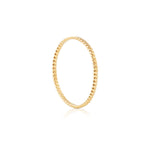 Sterling silver ring and yellow gold plating with shiny twist by Gexist®