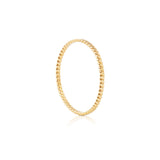 Sterling silver ring and yellow gold plating with shiny twist by Gexist®