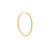 Sterling silver ring and yellow gold plating with shiny twist by Gexist®