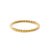 Sterling silver ring and yellow gold plating with twist by Gexist®
