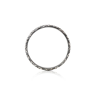 Sterling silver ring ethno style with small engravings by Gexist®