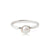 Sterling silver ring with a freshwater pearl by Gexist®