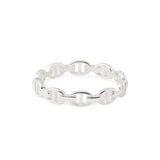 Sterling silver ring with marine links (chain) by Gexist®
