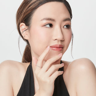 Sterling silver ring with shiny twist by Gexist®