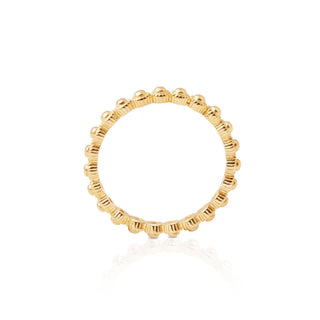 Sterling silver ring with yellow gold plating in a very elegant ethno style by Gexist®