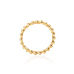 Sterling silver ring with yellow gold plating in a very elegant ethno style by Gexist®
