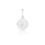 Sterling silver round earrings with chakra design by Gexist®