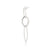 Sterling silver stud earrings with 3 shiny rings by Gexist®