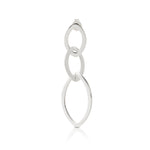 Sterling silver stud earrings with 3 shiny rings by Gexist®