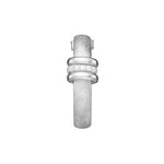 Stud earrings in platinum-plated sterling silver by Gexist®
