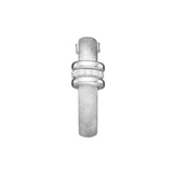 Stud earrings in platinum-plated sterling silver by Gexist®