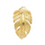 Stud earrings with a beautiful round feather in gold plating sterling silver by Gexist®
