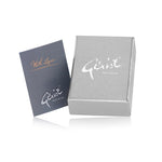 Stud earrings with a beautiful round feather in gold plating sterling silver by Gexist®