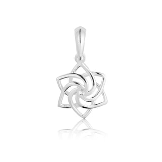 The dangly swirling star pendant in sterling silver by Gexist®