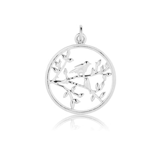 Tree and Bird Pendant in Sterling Silver by Gexist®
