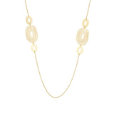 Unique and trendy 18kt gold plating sterling silver long necklace by Gexist®