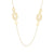 Unique and trendy 18kt gold plating sterling silver long necklace by Gexist®
