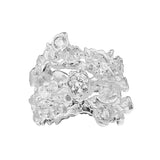 Wild Roots Sterling Silver Ring With Multi White Round CZ by Gexist®